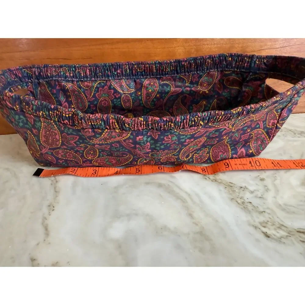 Longaberger classic paisley print long basket liner